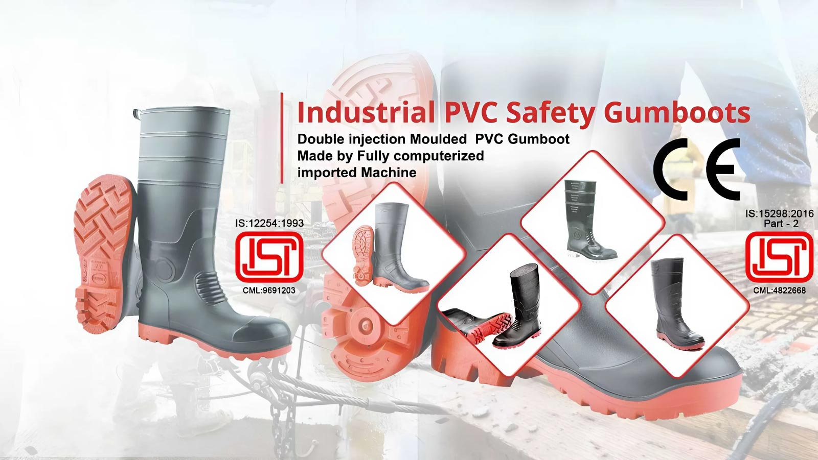 PVC Gumboot Manufacturers in Morena