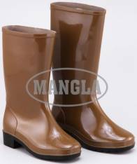 Brown Shining Gumboot Manufacturers in Nadiad