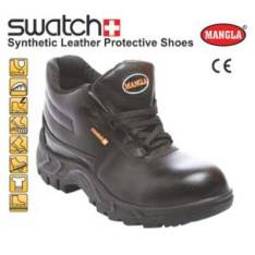 Swatch Synthetic Leather Protective Shoes Manufacturers in Samalkha
